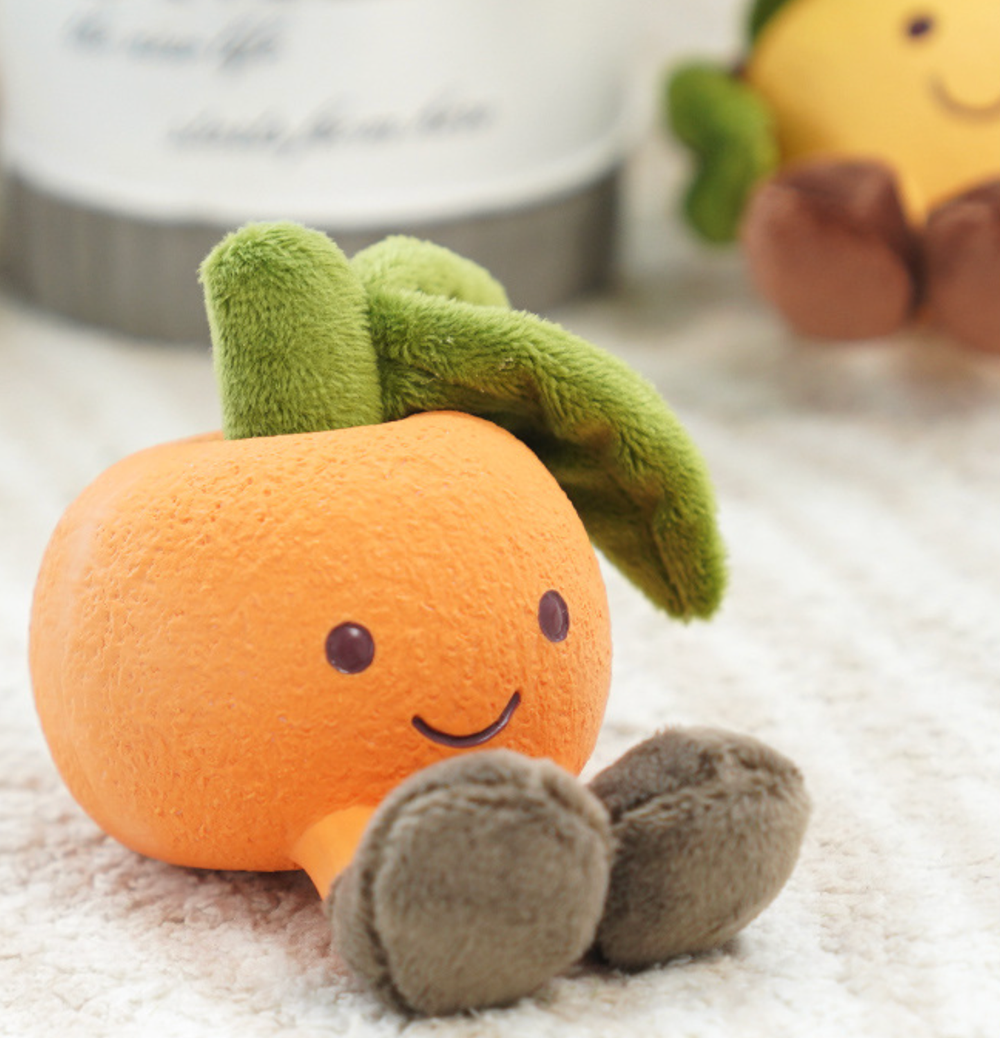 Smiley Fruits - Squeaky Latex Chew Dog Toy