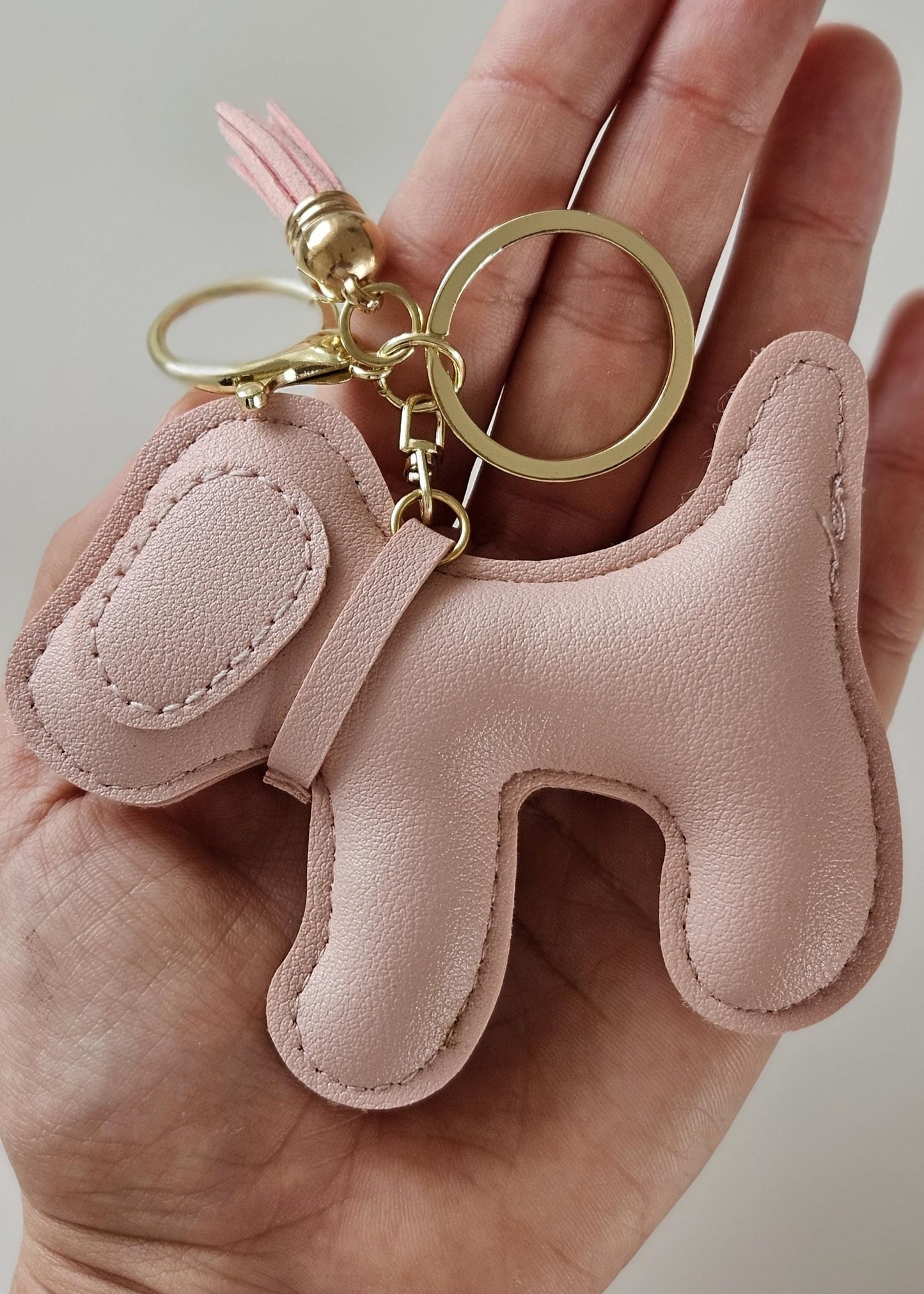 Stylish enamel Pup Pawrent Essential keychain by Fluffy Fluff