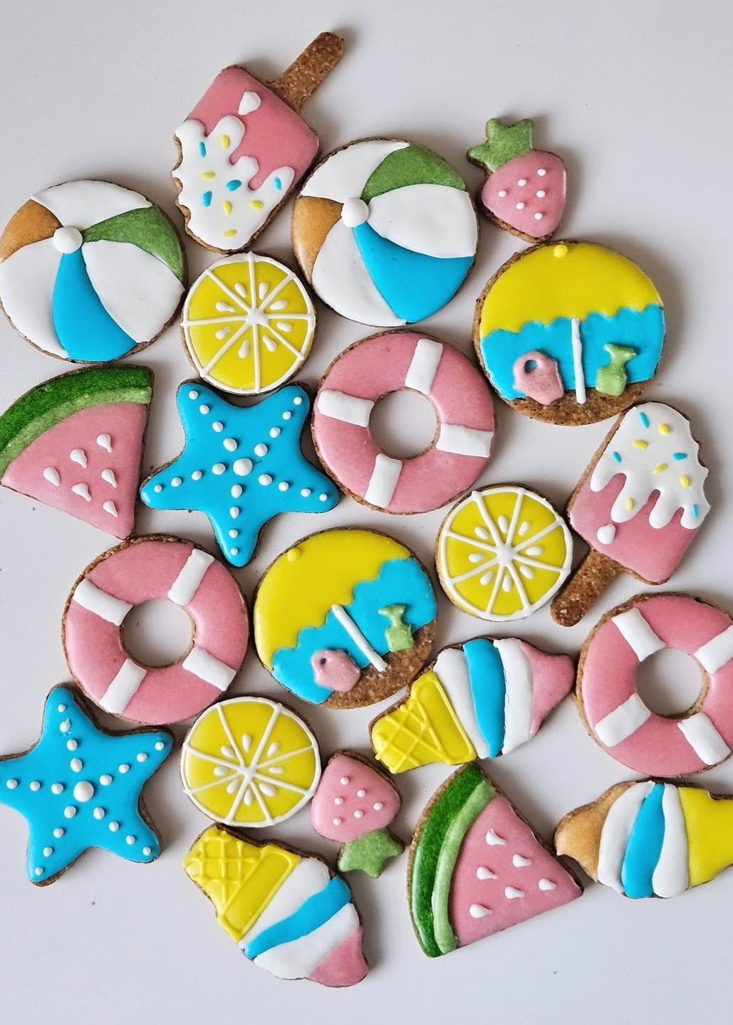 Dog Cookies (x8 or x12) - Summer Collection
