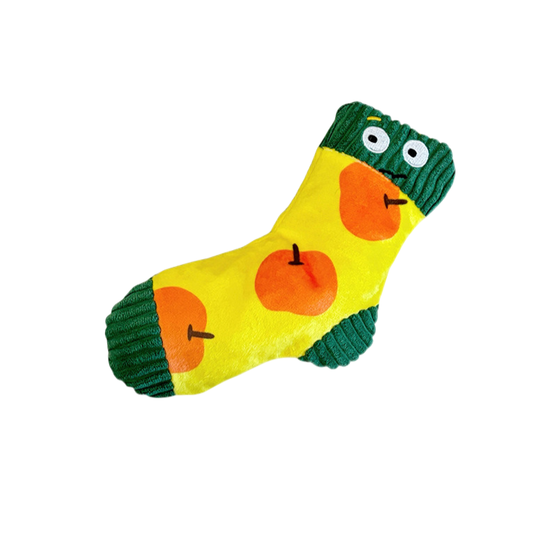 Sock - Crinkle Dog Toy With Squeaker