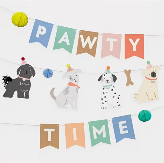 Birthday Pawty Banner - Pawty Time!