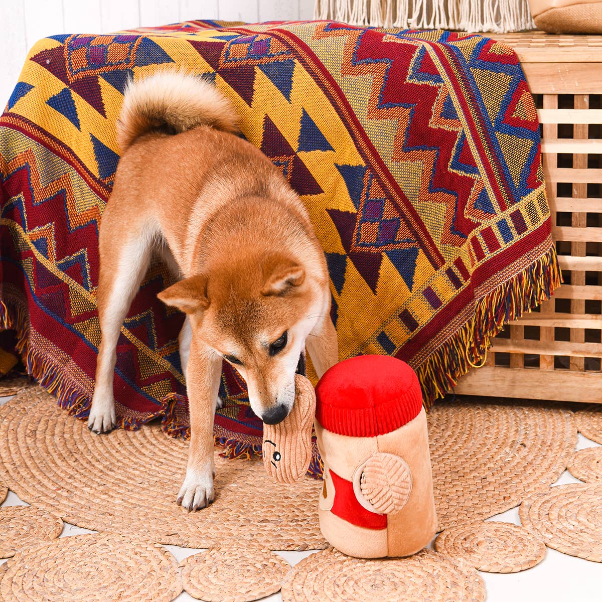 Peanut Butter Jar - 4-Piece Enrichment/Snuffle Toy