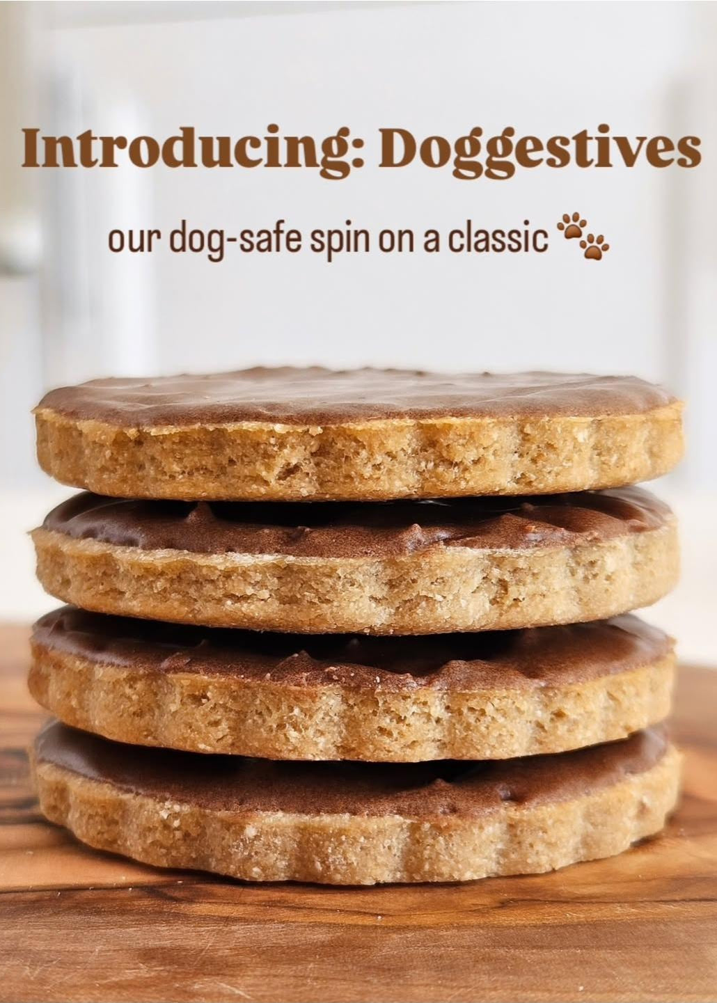 Digestive-style dog cookies called Doggestives – natural and handmade