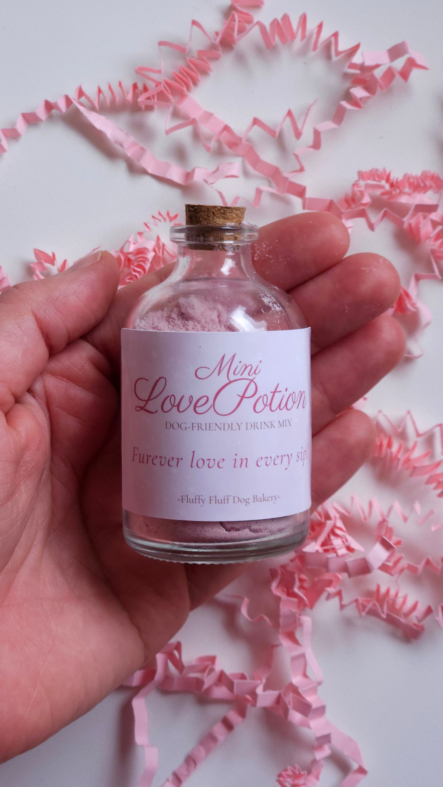 Mini Love Potion - Dog-Friendly Drink Mix (Glass Bottle, 20g, makes +/- 8 drinks)