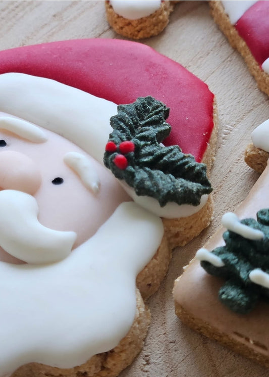 Festive Iced Biscuit - Santa (x1)