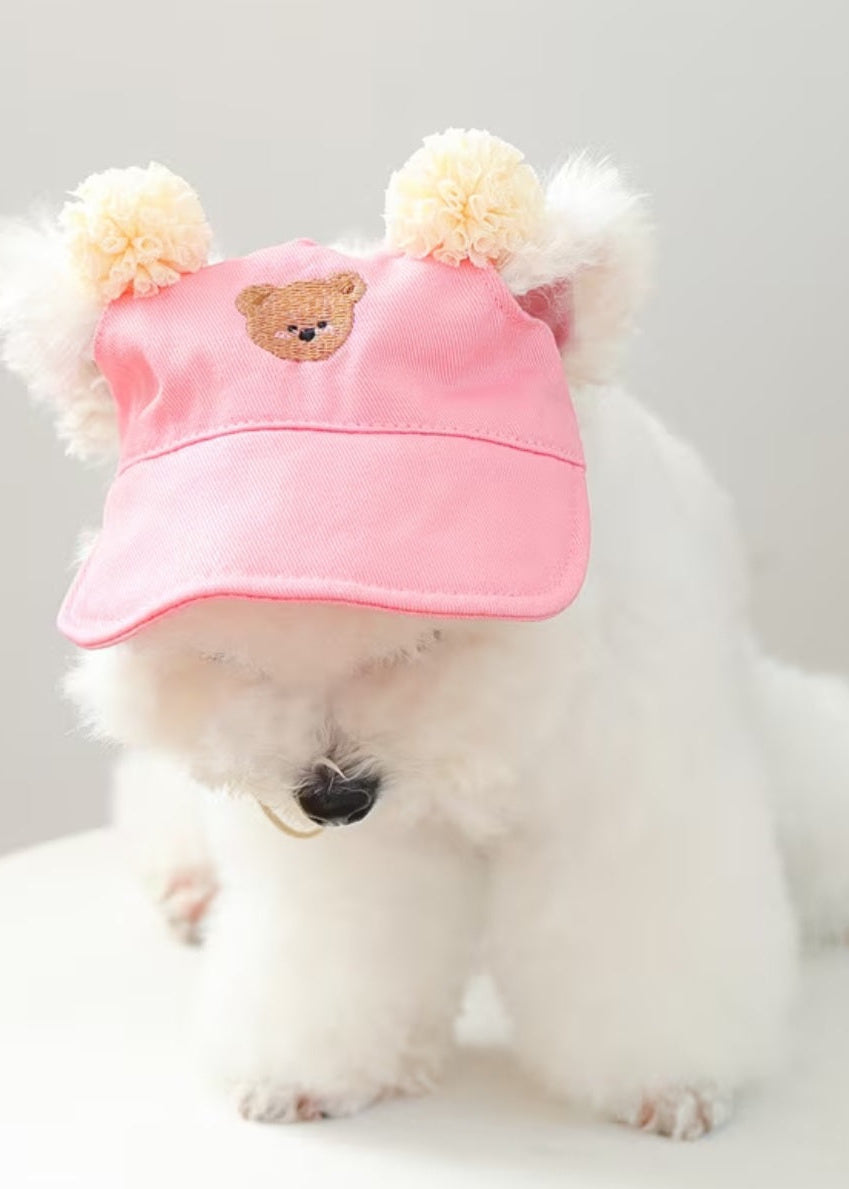 Teddy Bear - Dog Cap (Size S or M)