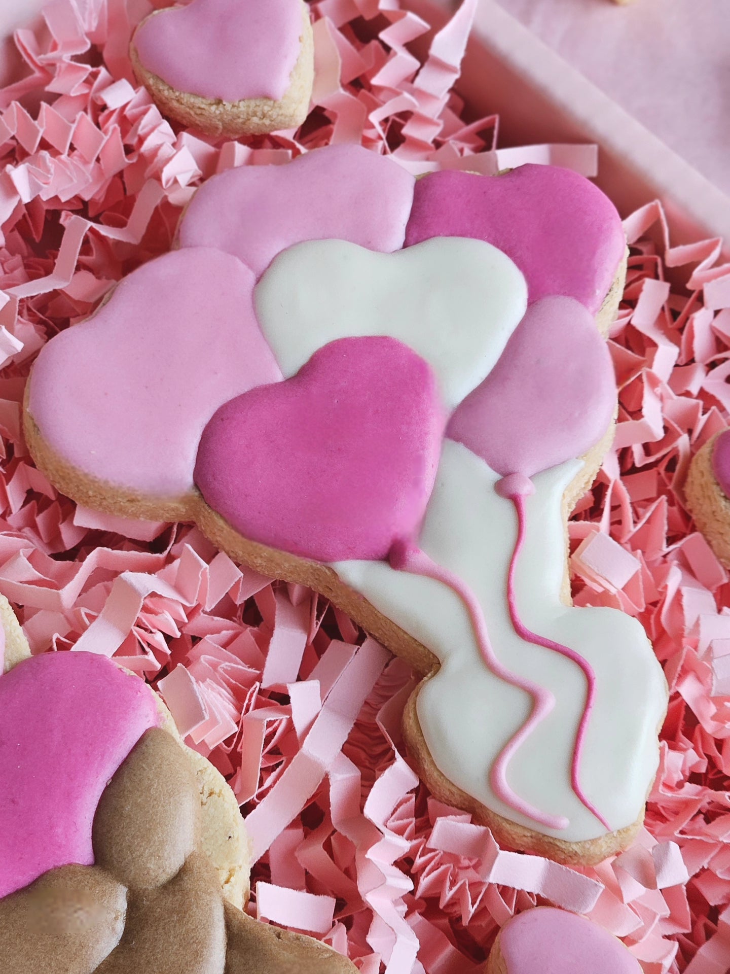 Love you Bear-y Much! - Biscuit Set (2 Large Biscuits + Mini Hearts)