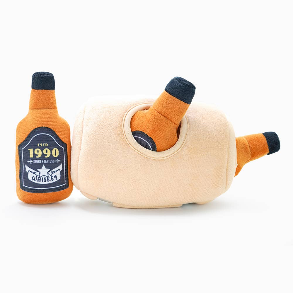 Whiskey Barrel - 4-Piece Enrichment/Snuffle Toy