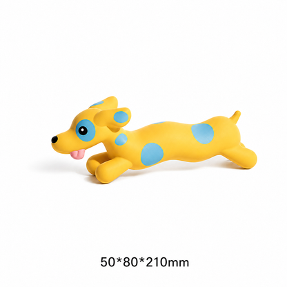 Spotty Dachshund - Squeaky Latex Chew Dog Toy