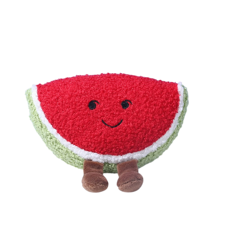 Smiley Fruits & Veggies - Squeaky Plush Chew Dog Toy