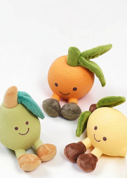 Smiley Fruits - Squeaky Latex Chew Dog Toy
