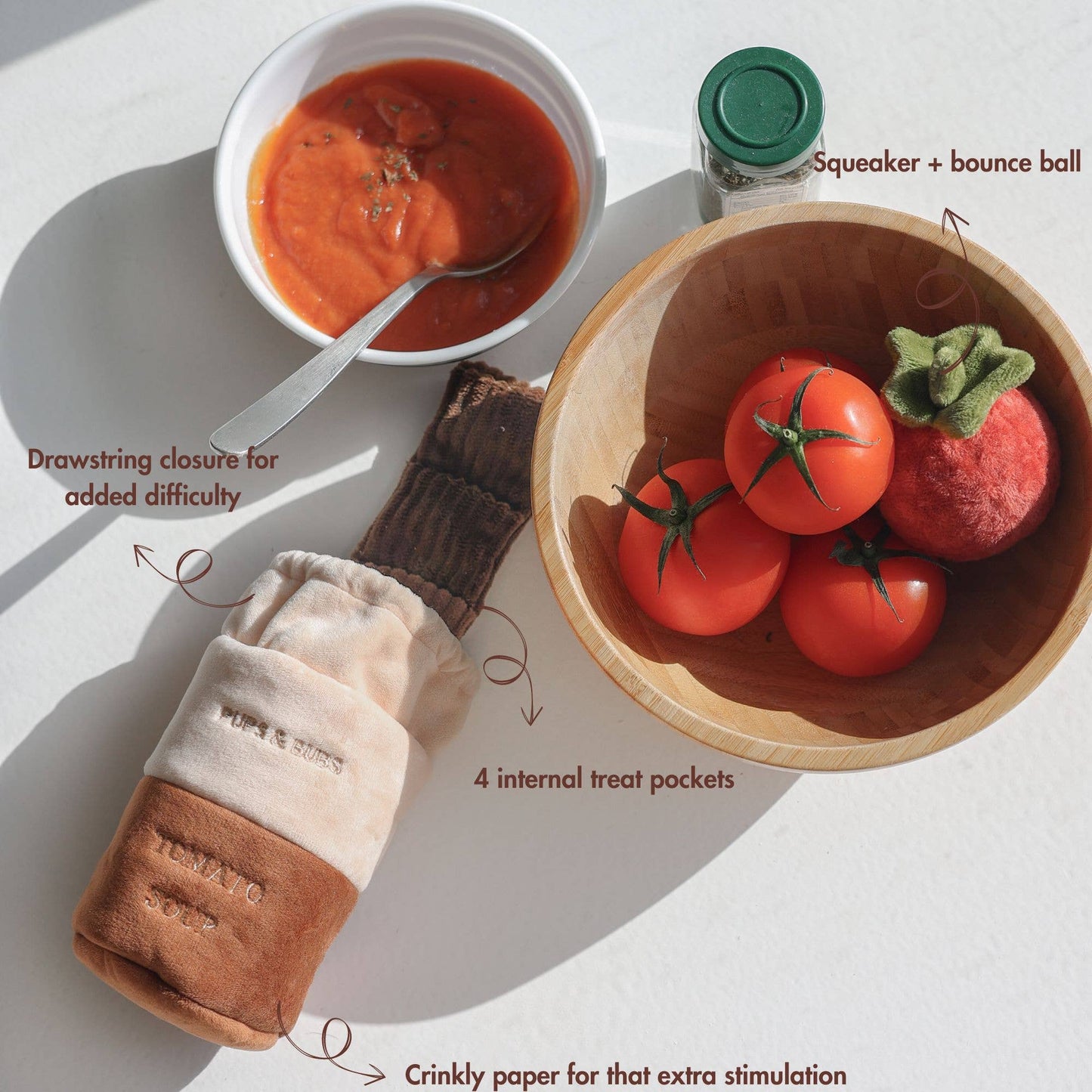 Tomato Soup Can - Snuffle/Enrichment Toy