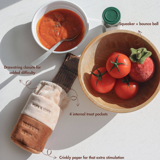 Tomato Soup Can - Snuffle/Enrichment Toy