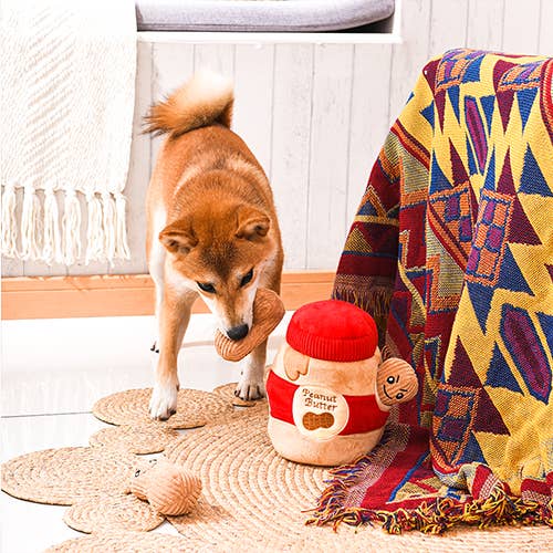 Peanut Butter Jar - 4-Piece Enrichment/Snuffle Toy