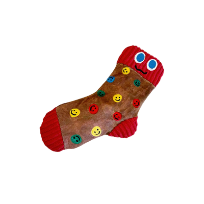 Sock - Plush Crinkle Dog Toy With Squeaker