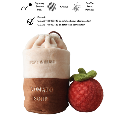 Tomato Soup Can - Snuffle/Enrichment Toy