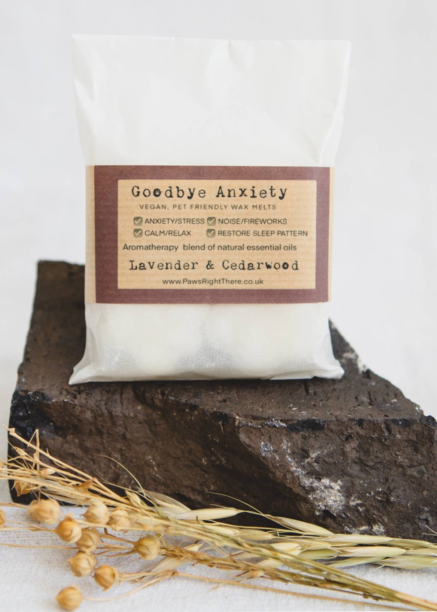 Dog Friendly Wax Melts - "Goodbye Anxiety" (Lavender & Cedarwood) - Non Toxic | Natural Ingredients | Eco-Friendly