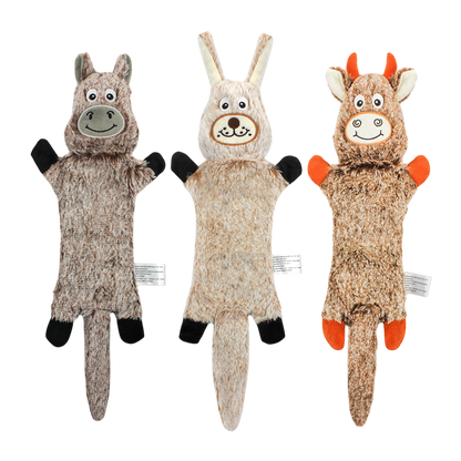 Highland Cow - Plush Squeaky & Crinkly Dog Toy