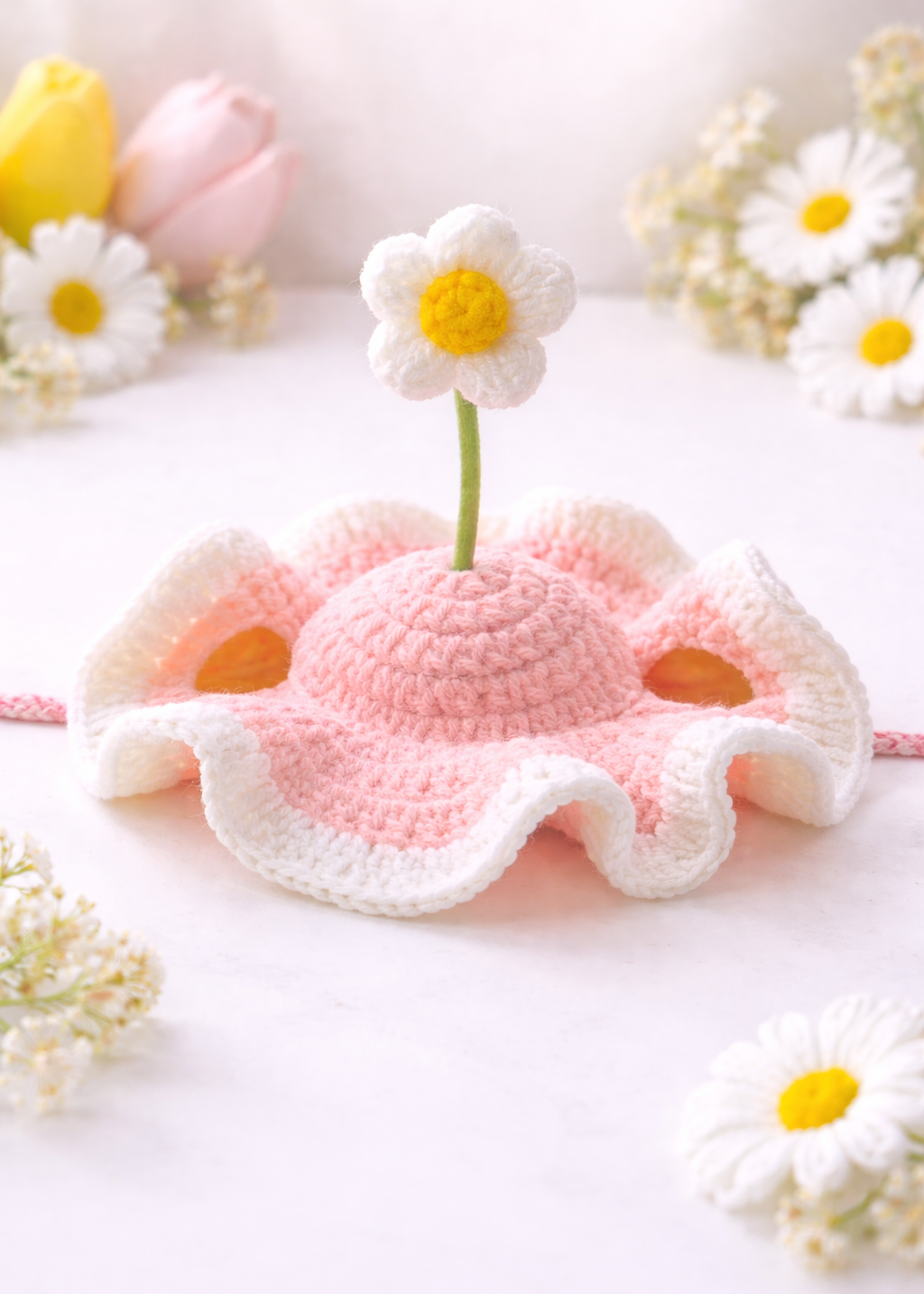 Daisy - Crochet Dog Hat