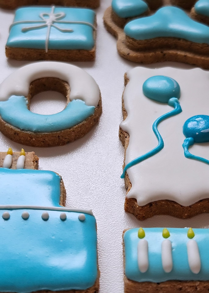 Dog Cookies - Birthday Box - Regular (10 cookies)