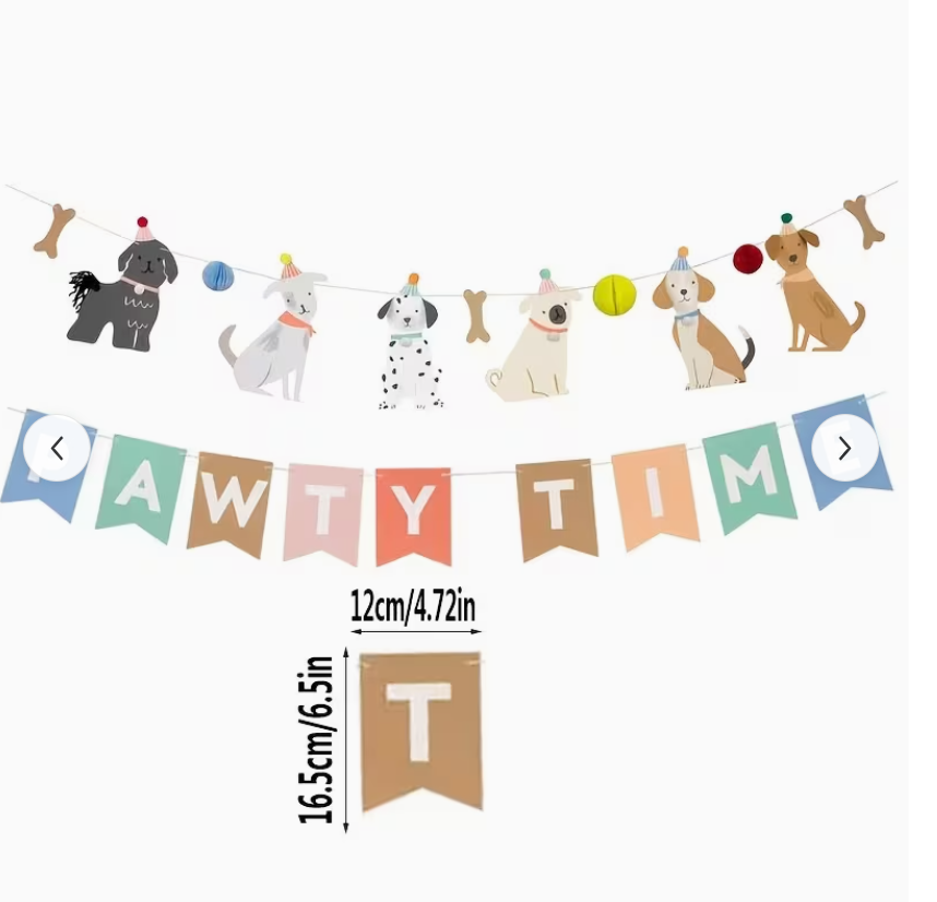 Birthday Pawty Banner - Pawty Time!