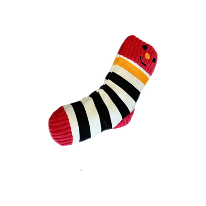 Sock - Plush Crinkle Dog Toy With Squeaker