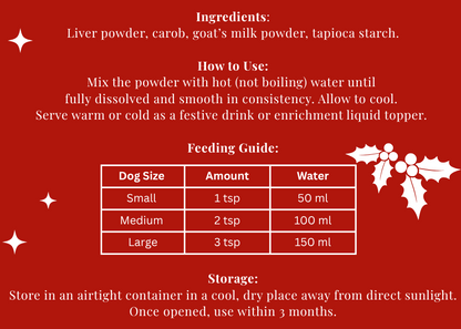 Festive PUP HOT CHOCOLATE (80g) - LIMITED AVAILABILITY