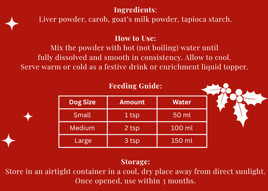Festive PUP HOT CHOCOLATE (80g) - LIMITED AVAILABILITY