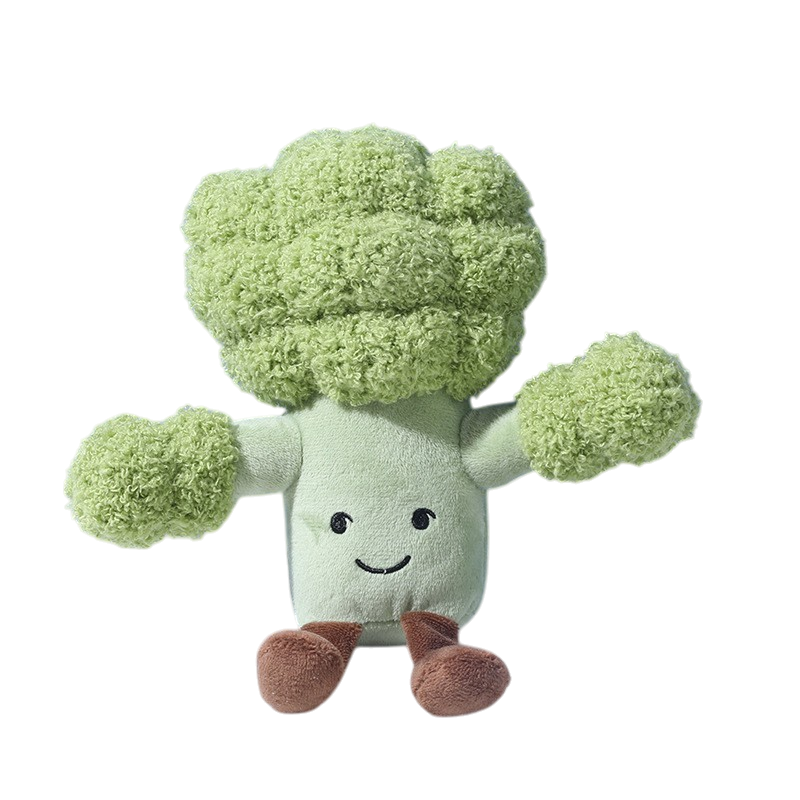 Smiley Fruits & Veggies - Squeaky Plush Chew Dog Toy