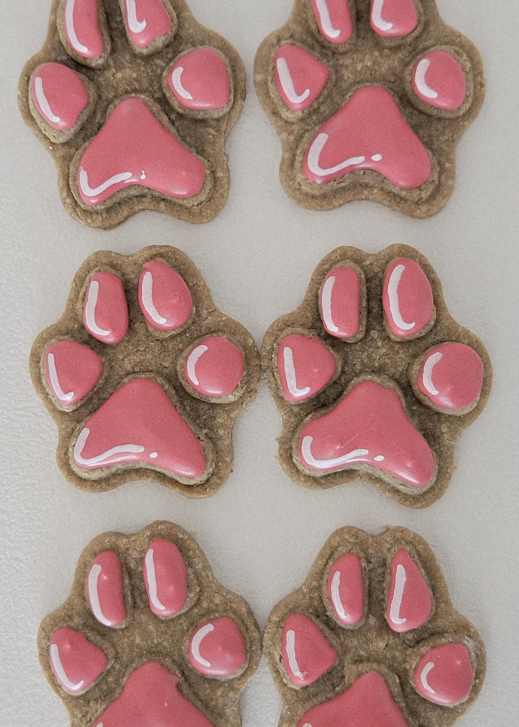 Pawprint Mini Box dog cookies made with natural human-grade ingredients