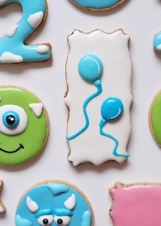Dog Cookies - Birthday Box - Monsters, Inc. - 12 cookies + custom message