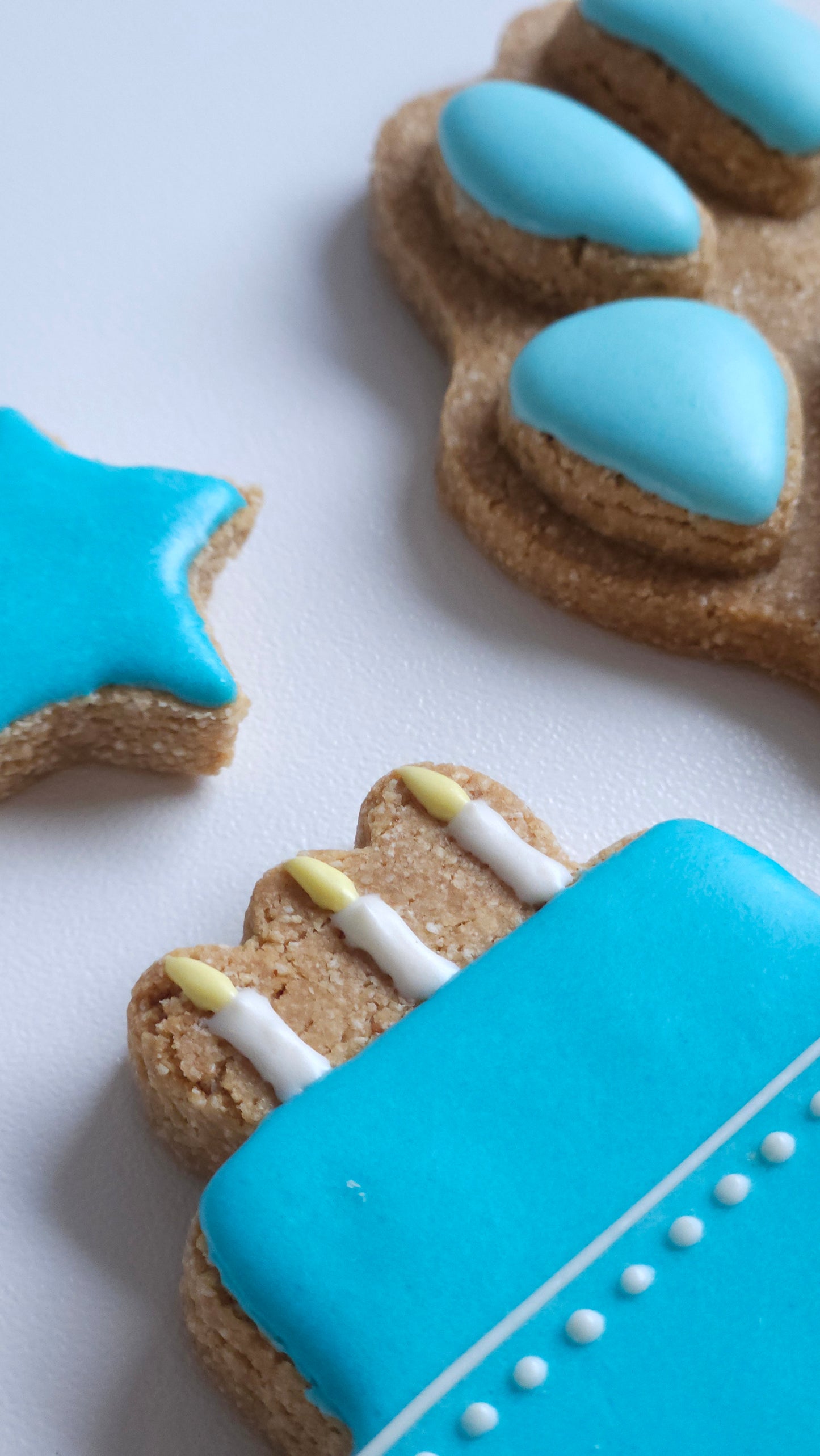 Birthday Box - Large (11 Biscuits + Custom Message) - Blue or Pink