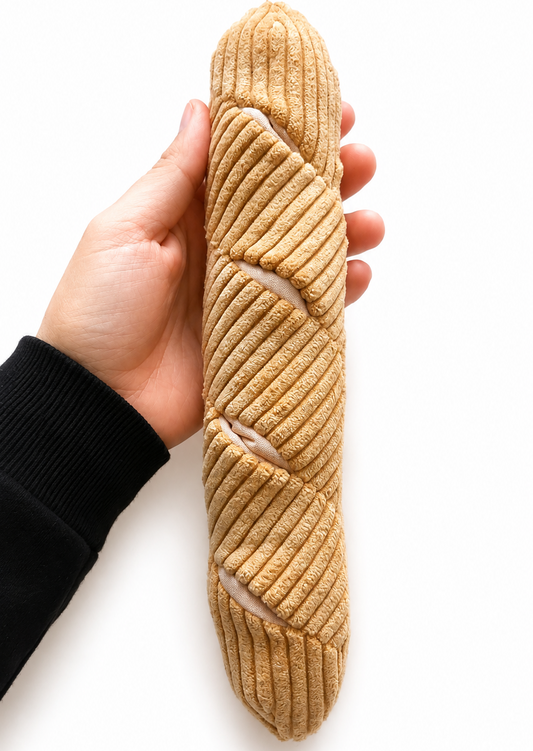 Medium Baguette - Squeaky Enrichment/Snuffle Toy