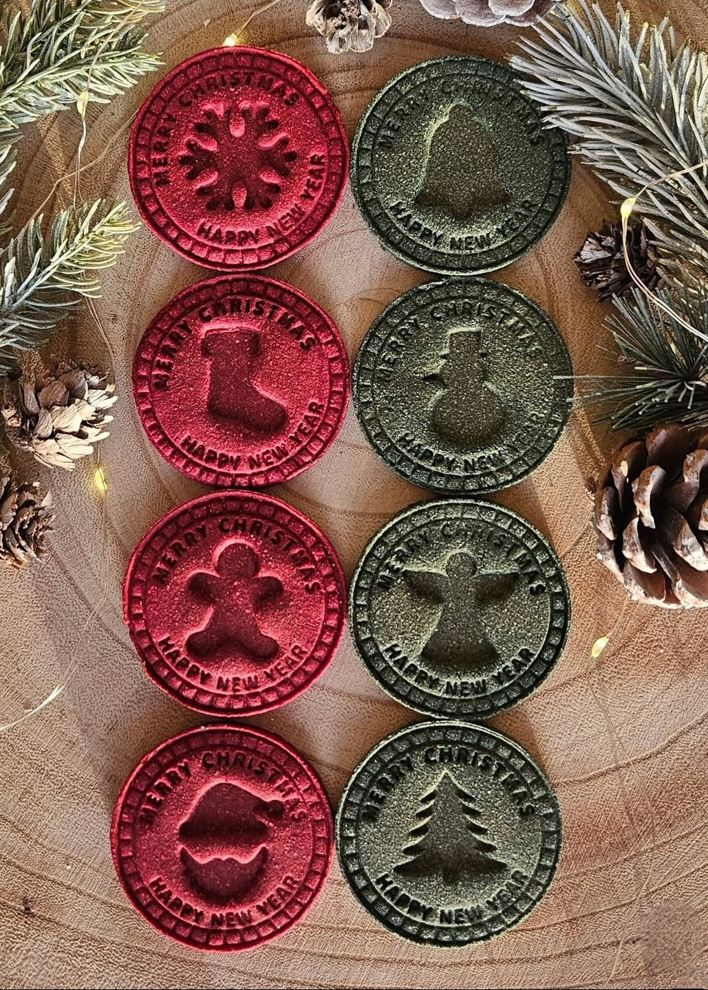 Festive Stamp Biscuits - Dog Biscuits (x8)
