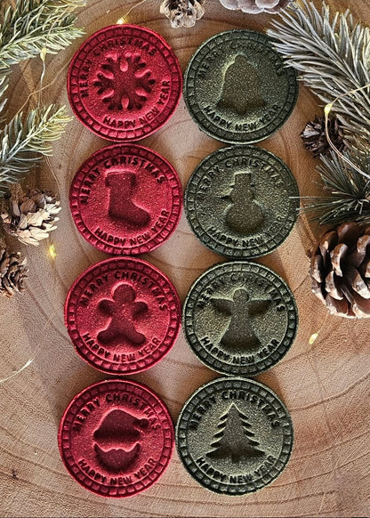 Festive Stamp Biscuits - Dog Biscuits (x8)