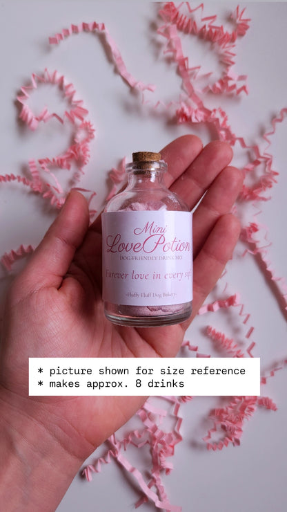 Mini Love Potion - Dog-Friendly Drink Mix (Glass Bottle, 20g, makes +/- 8 drinks)