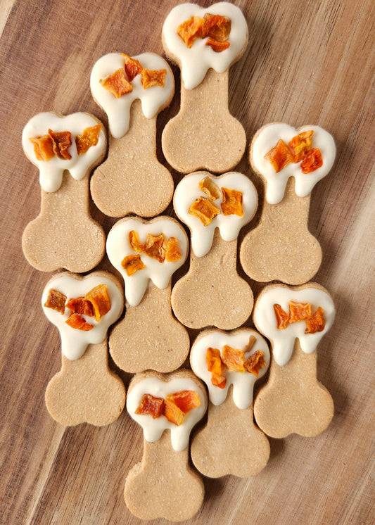 Pumpkin & Cream Bones - Bite-Sized Dog Biscuits (x7)
