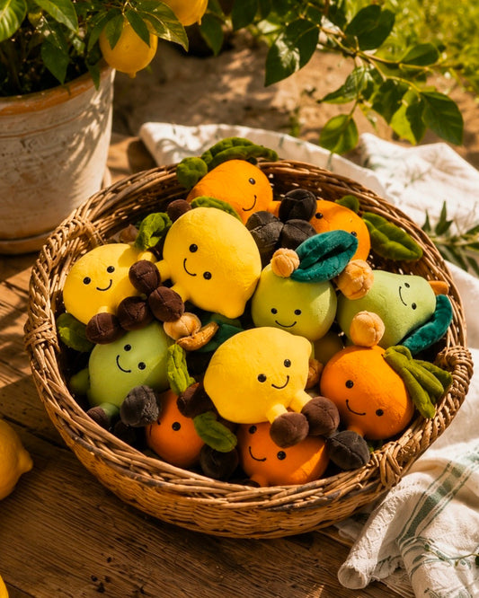 Smiley Fruits - Squeaky Latex Chew Dog Toy
