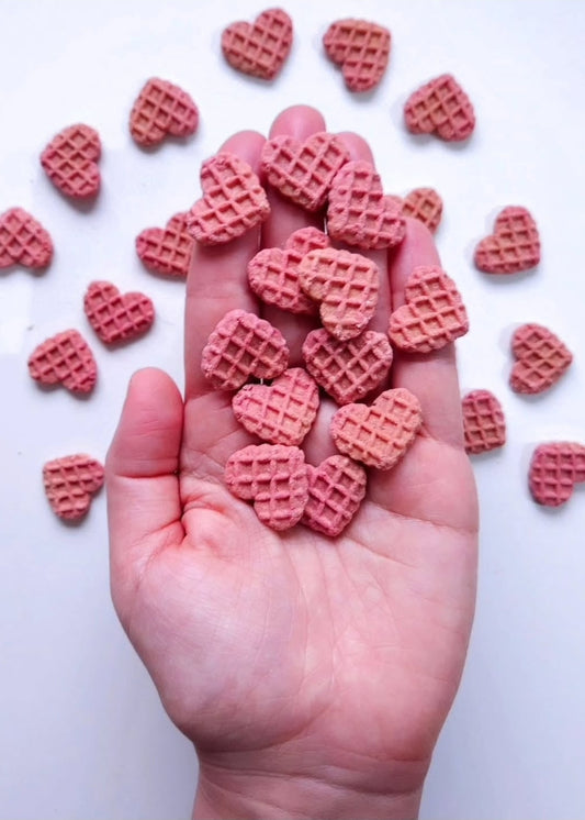 Mini Valentine's Woofles - Dog Treats (30g)