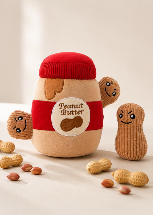 Peanut Butter Jar - 4-Piece Enrichment/Snuffle Toy