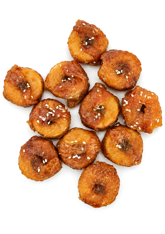 Chicken, Lamb, and White Sesame Donuts