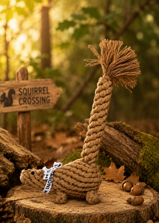 Stan the Squirrel - Award-Winning 100% Cotton Rope Toy