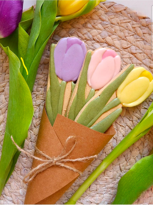 Tulip Bouquet (3 Large Biscuits)