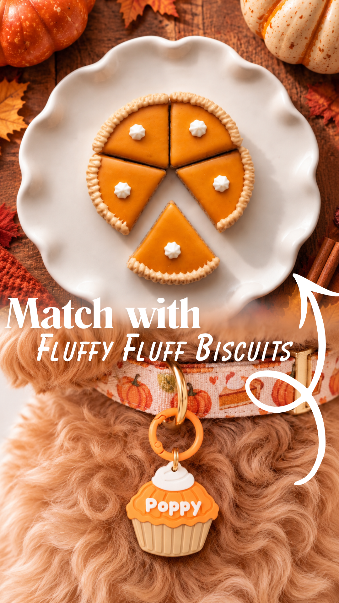 Pupkin Pie Charm (Personalised) - Made By Fluffy Fluff Charmery