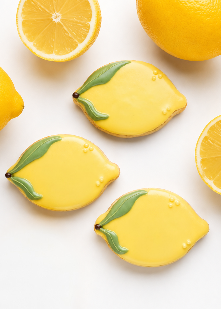 Lemons - Iced Dog Biscuits (x2)
