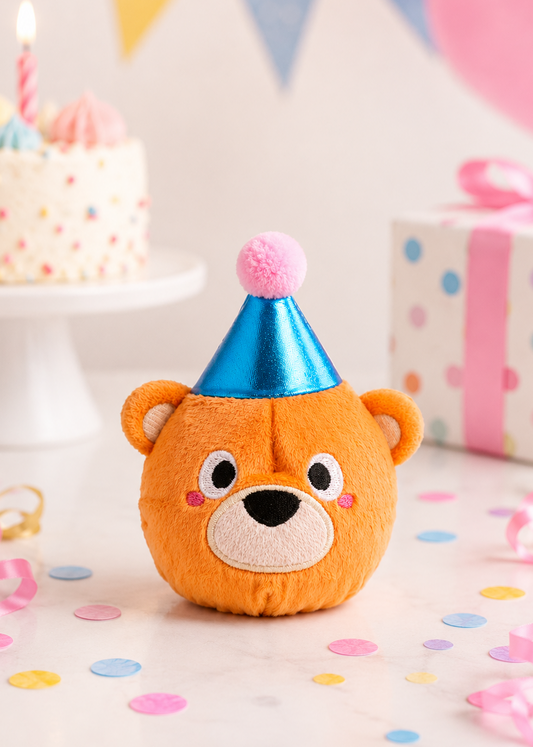 Birthday Teddy Ball - Dog Toy