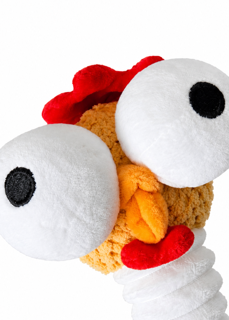 Crazy Chicken - Squeaky Dog Chew Toy