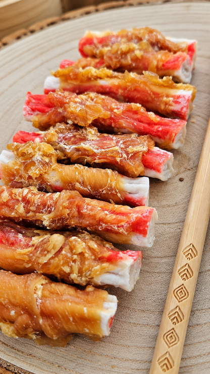 Crab Sticks (Surimi) Wrapped In Chicken