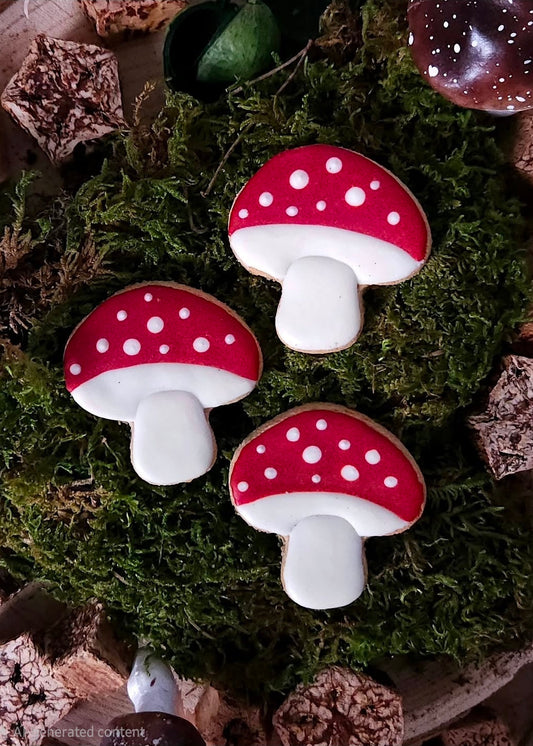 Woodland Toadstools - Dog Biscuits (x3)
