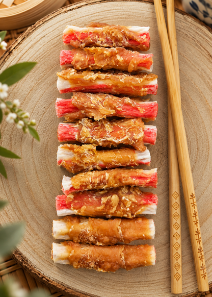Crab Sticks (Surimi) Wrapped In Chicken